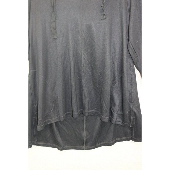 LOGO Lounge Hooded Long Sleeve Hi Lo Tunic-Size Medium-Pockets - Picture 2 of 13